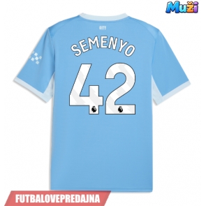 Lacne Muži Futbalové dres Manchester City Antoine Semenyo #42 2026-27 Krátky Rukáv - Domáci